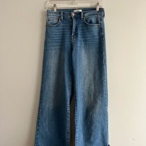 JBD Wide Leg Cuffed Jeans